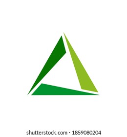 Triangle icon logo design for business company vector template