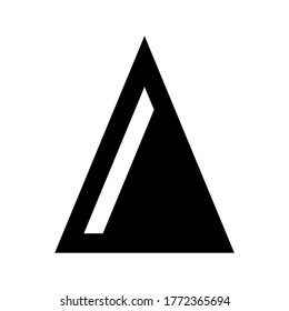 triangle icon or logo isolated sign symbol vector illustration - high quality black style vector icons
