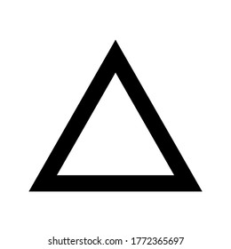 triangle icon or logo isolated sign symbol vector illustration - high quality black style vector icons
