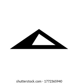 icono de triángulo o logotipo símbolo de signo aislado ilustración vectorial de alta calidad estilo negro iconos vectoriales
