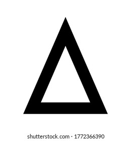 icono de triángulo o logotipo símbolo de signo aislado ilustración vectorial de alta calidad estilo negro iconos vectoriales
