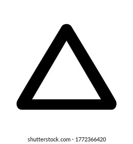 triangle icon or logo isolated sign symbol vector illustration - high quality black style vector icons
