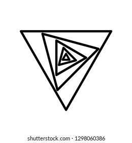 triangle icon logo template