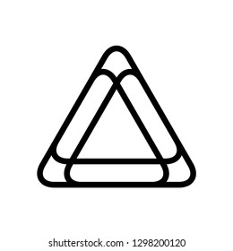 triangle icon logo template