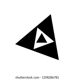 triangle icon logo template