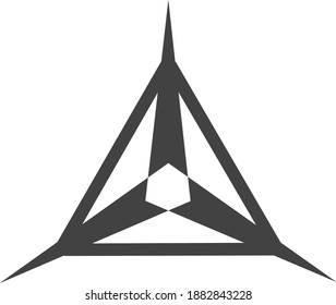 Triangle Icon. Shape Illustration 
as an Elegant Vector Icon and Perfect 
Symbol for Design, Websites, 
Presentation or Application.