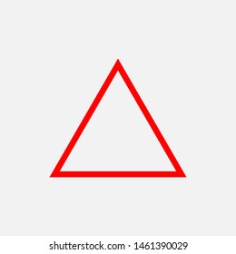 Triangle Icon. Shape  Illustration. Exclamation Symbol for Design Elements, Websites, Presentation and Application - Vector.