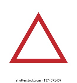 Triangle Icon. Shape Illustration As A Simple Vector Sign & Trendy Symbol for Design, Websites, Presentation or Application.