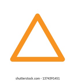 Triangle Icon. Shape Illustration As A Simple Vector Sign & Trendy Symbol for Design, Websites, Presentation or Application.