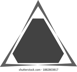 Triangle Icon. Shape Illustration as a simple Vector Icon and Amazing Symbol for Design, Websites, Presentation or Application.
