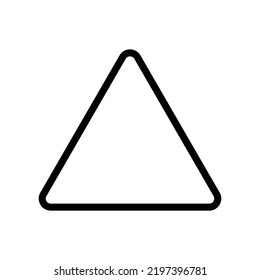 Triangle Icon. Shape Illustration As A Simple Vector Sign  Trendy Symbol for Design, Websites, Presentation or Application.