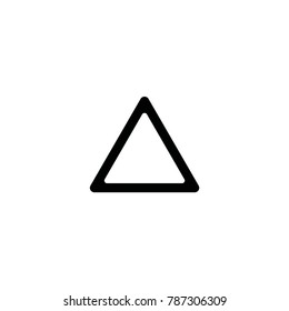 triangle icon. sign design