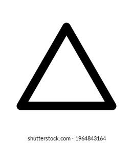 Triangle icon.  symbol design vector template on white background