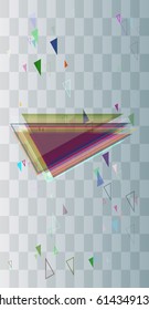 triangle icon vector