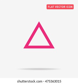 Triangle icon. Vector concept illustration for design.