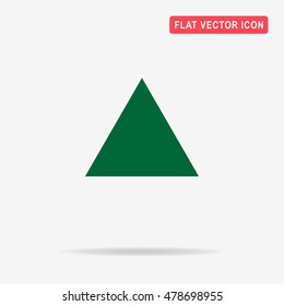 Triangle icon. Vector concept illustration for design.