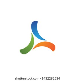 triangle icon vector design illustration template