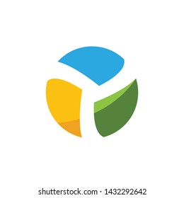triangle icon vector design illustration template