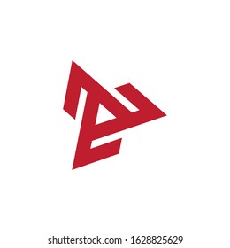 triangle icon vector design illustration template