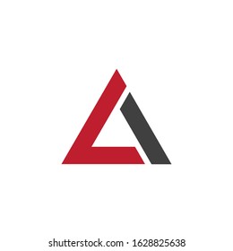 triangle icon vector design illustration template