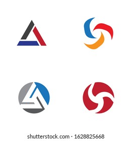 triangle icon vector design illustration template