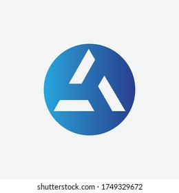 Triangle Icon Vector  Design Template  Illustration