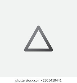 triangle Icon Vector Editable Color