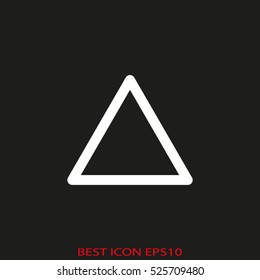 triangle, icon, vector icon, eps10