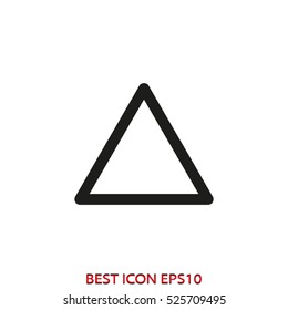 triangle, icon, vector icon, eps10