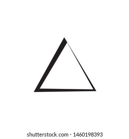 triangle icon vector flat design