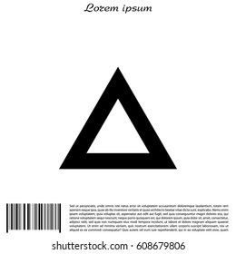 triangle icon. vector illustration
