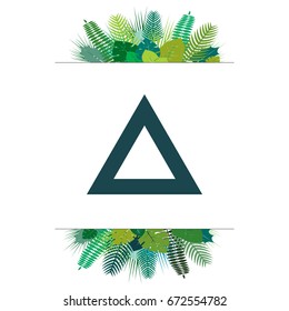 triangle icon. vector illustration