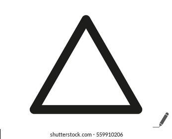triangle, icon, vector illustration eps10