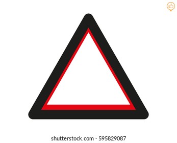 triangle, icon, vector illustration eps10
