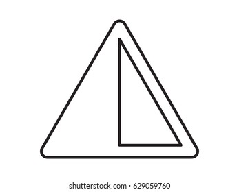 triangle, icon, vector illustration eps10