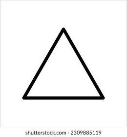 Triangle Icon Vector Illustration on white background. Flat and Trendy Sign Symbol. EPS 10