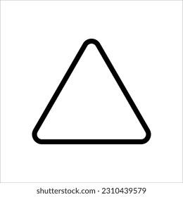 Triangle Icon Vector Illustration on white background. Flat and Trendy Sign Symbol. EPS 10