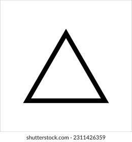 Triangle Icon Vector Illustration on white background. Flat and Trendy Sign Symbol. EPS 10
