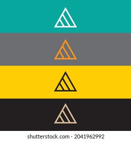 triangle icon vector illustration template design