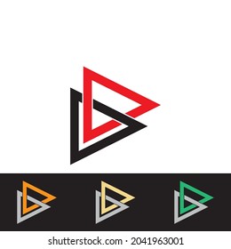 triangle icon vector illustration template design