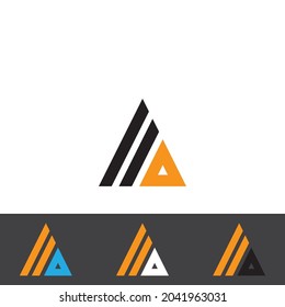 triangle icon vector illustration template design