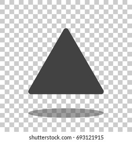 triangle icon vector isolated