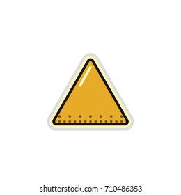 triangle icon vector isolated