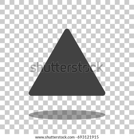 triangle icon vector isolated