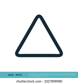 Triangle Icon Vector Logo Template Illustration Design. Vector EPS 10.