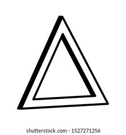 Triangle Icon Vector on white background. Flat and Trendy Sign Symbol Illustration. simple icon. logo icon vector design