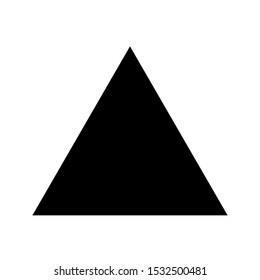 Triangle Icon Vector on white background. Flat and Trendy Sign Symbol Illustration. simple icon