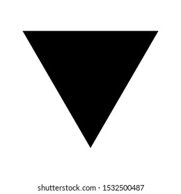 Triangle Icon Vector on white background. Flat and Trendy Sign Symbol Illustration. simple icon