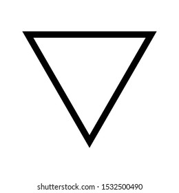 Triangle Icon Vector on white background. Flat and Trendy Sign Symbol Illustration. simple icon