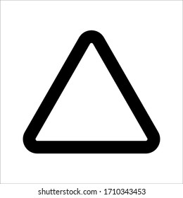 Triangle Icon Vector on white background